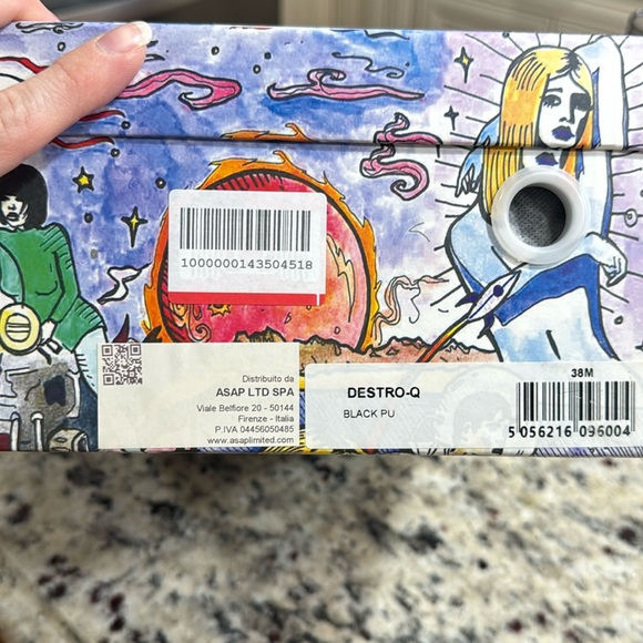 *NEW* JEFFREY CAMPBELL QUILTED BLACK ZIP LOAFER SHOE SIZE 38 - Picture 9 of 9